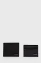 czarny Calvin Klein Jeans Portfel i etui na karty skórzane K50K507242.4890 Męski