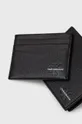 czarny Calvin Klein Jeans Portfel i etui na karty skórzane K50K507242.4890