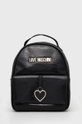 czarny Love Moschino Plecak Damski