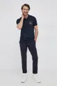 Tommy Hilfiger Polo bawełniane granatowy