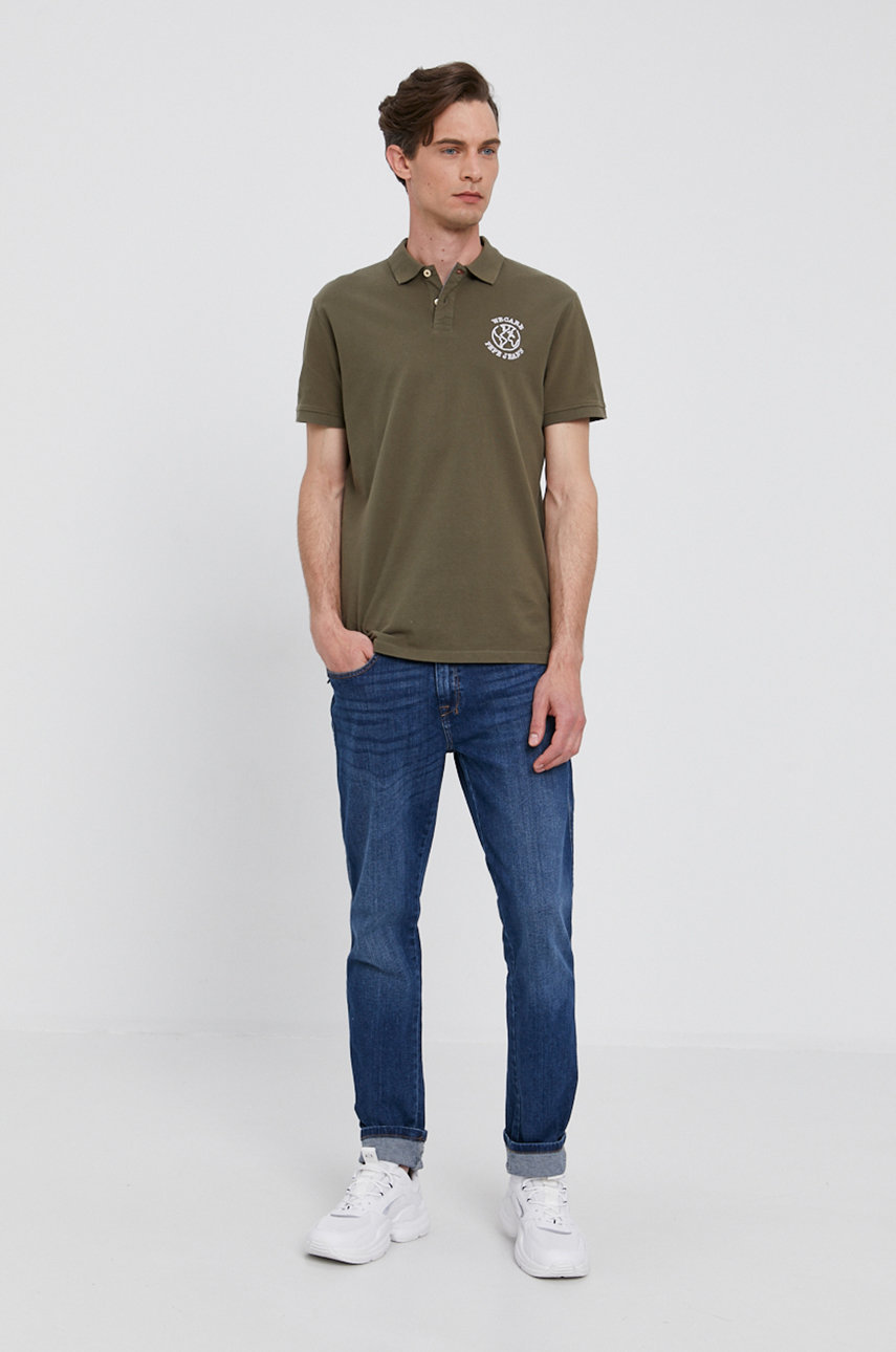 Pepe Jeans Tricou Polo PM541763.736 verde AW21