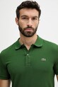 Lacoste polo bawełniane zielony PH4012.