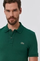 green Lacoste cotton polo shirt