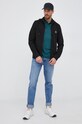 Boss Polo de bumbac 50464267 verde AW21