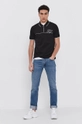 Armani Exchange Polo 6KZFFE.ZJ1VZ czarny