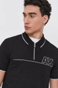 czarny Armani Exchange Polo 6KZFFE.ZJ1VZ