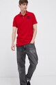 Superdry Polo de bumbac M1110257A.WA7 rosu AW21