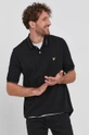 czarny Lyle & Scott - Polo bawełniane