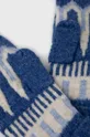 Γάντια από μείγμα μαλλιού Vero Moda μπλε