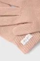 Γάντια από μείγμα μαλλιού Calvin Klein ροζ