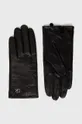 čierna Kožené rukavice Calvin Klein Dámsky