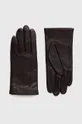 καφέ Δερμάτινα γάντια Samsoe Samsoe Γυναικεία