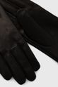 Kožené rukavice Twinset černá
