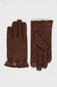 hnedá Kožené rukavice Lauren Ralph Lauren Dámsky