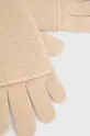 Вовняні рукавички United Colors of Benetton бежевий