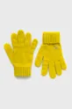 žltá Detské rukavice United Colors of Benetton Dievčenský