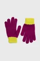 фиолетовой Детские перчатки с примесью шерсти Tommy Hilfiger Детский