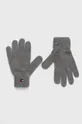 сірий Дитячі бавовняні рукавички Tommy Hilfiger Дитячий