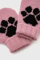 Детские перчатки United Colors of Benetton розовый