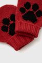 Detské rukavice United Colors of Benetton červená