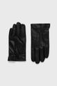 černá Kožené rukavice Karl Lagerfeld Pánský