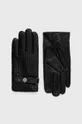 μαύρο Δερμάτινα γάντια Karl Lagerfeld Ανδρικά