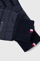 Rukavice z vlněné směsi Tommy Hilfiger námořnická modř AM0AM07884.4890