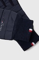 Rukavice z vlněné směsi Tommy Hilfiger námořnická modř AM0AM07884.4890