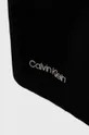 Calvin Klein Szalik z domieszką wełny czarny