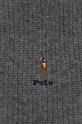 Šátek z vlněné směsi Polo Ralph Lauren šedá