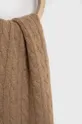 Kratki vuneni šal Polo Ralph Lauren smeđa