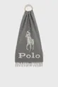 сірий Вовняний шарф Polo Ralph Lauren Жіночий
