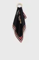 чёрный Шелковый платок на шею Polo Ralph Lauren Женский