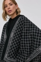 czarny Karl Lagerfeld Poncho wełniane 216W3307