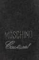 Vlnený šál Moschino sivá