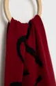 Шерстяной шарф Moschino красный