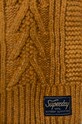Šátek z vlněné směsi Superdry W9310045A.6IU hnědá AW21