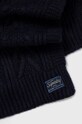 Superdry Szalik z domieszką wełny W9310045A.98T granatowy AW21
