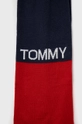 Šál s prímesou vlny Tommy Hilfiger tmavomodrá