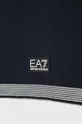 Шаль с примесью шерсти EA7 Emporio Armani тёмно-синий