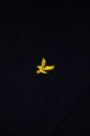 Μάλλινο κασκόλ Lyle & Scott σκούρο μπλε