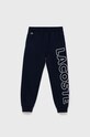 Detské nohavice Lacoste potlač tmavomodrá XJ6901