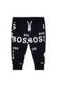 BOSS Spodnie dziecięce J04414.74.81 dzianina czarny J04414.74.81