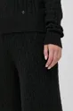 czarny Guess Spodnie z domieszką wełny