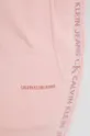 różowy Calvin Klein Jeans Spodnie bawełniane J20J215458.4890