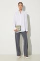 Samsoe Samsoe trousers F16304674 gray SS25