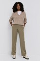 Samsoe Samsoe pantaloni F16304674 verde SS25