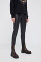 Dkny Spodnie P1RKXGIJ tkanina czarny P1RKXGIJ