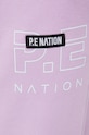 P.E Nation Spodnie bawełniane fioletowy 21PE3P186