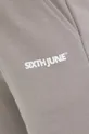 siva Pamučne hlače Sixth June